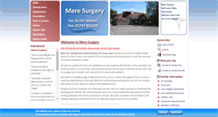 Desktop Screenshot of meresurgery.co.uk