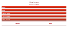 Tablet Screenshot of meresurgery.co.uk